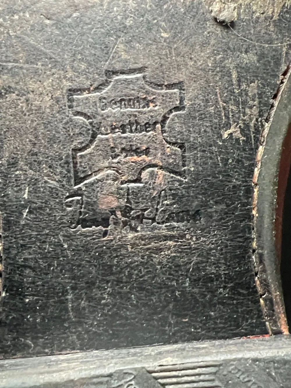 Tony Lama Brown Leather Western Heeled Boots - Picture 9 of 9